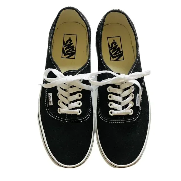 Vans Off The Wall New without Tag Shoes Canvas Sneakers Men 8 Women 9.5 Black - Picture 2 of 14